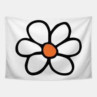 Hippie flower cartoon Tapestry