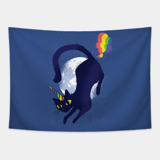 Caticorn Cat Unicorn Tapestry