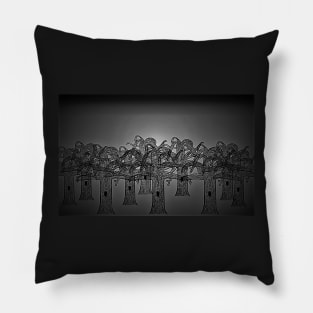 Dark Spooky Forest, Halloween Gift Pillow