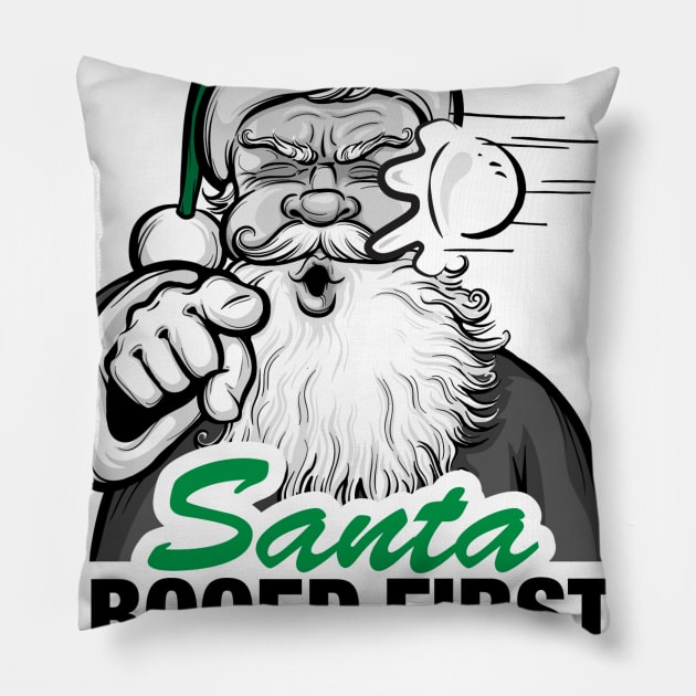 Santa Booed Snowball Pillow by SantaBooed1st