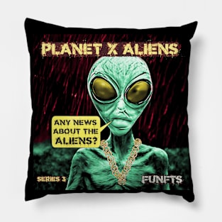 Cool 80's Retro Alien Sci Fi Pillow