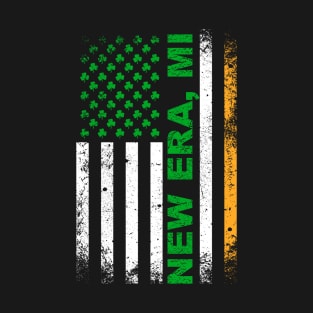 Irish American Flag NEW ERA, MI T-Shirt