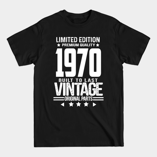 Disover Retro Vintage Birthday- 1970 - Retro Vintage Birthday - T-Shirt