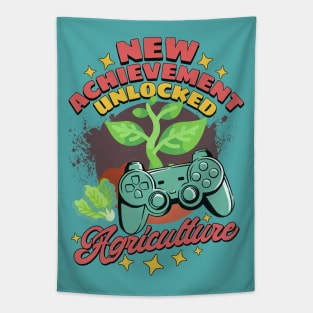 Farmer Gamer New Achievement Unlocked Tapestry