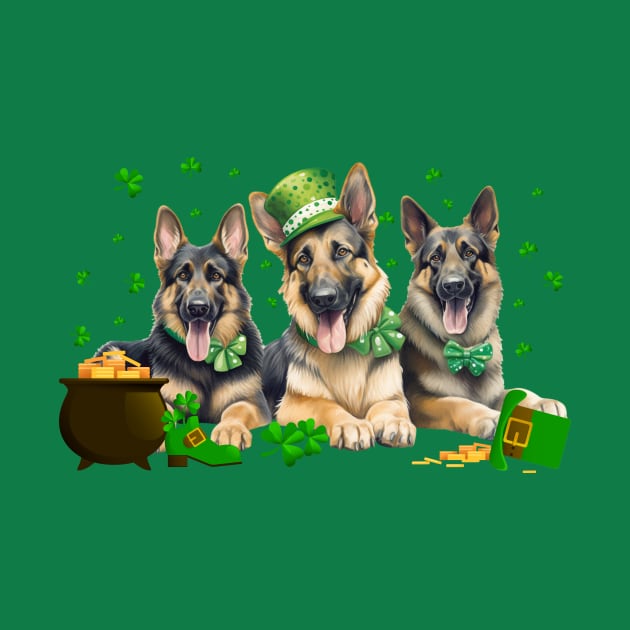 My German Shepherd Is My Lucky Charm St Patricks Day by Zaaa Amut Amut Indonesia Zaaaa