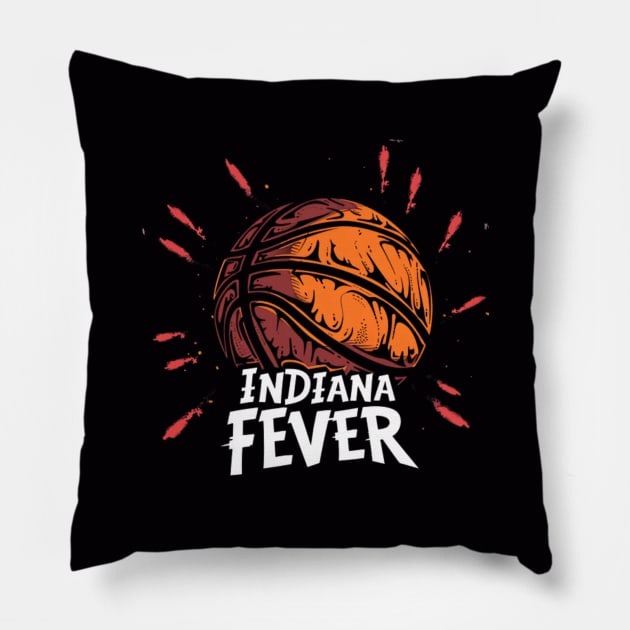 Indiana Fever, Caitlin Clark 22 Pillow by Pattyld