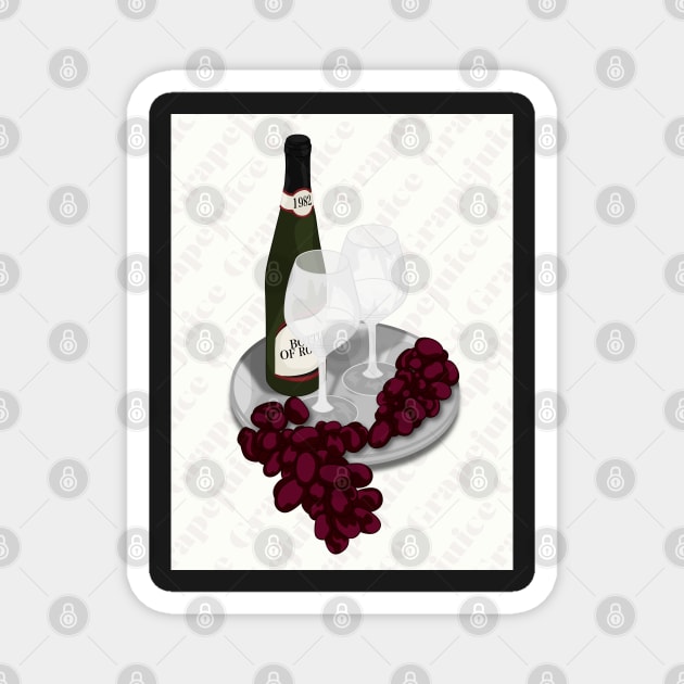 Bottle Of Rouge 1982 | Grapejuice Magnet by icantdrawfaces