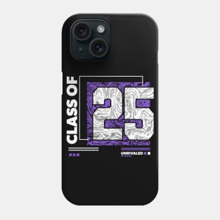 Class of 2025 Urban Streetwear // Graduation Class of '25 Purple Phone Case