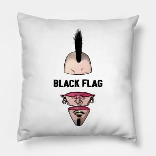 Punk Man Black Flag Pillow