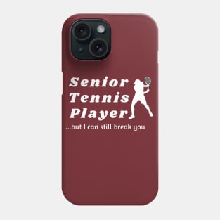 Senior tennis player Phone Case