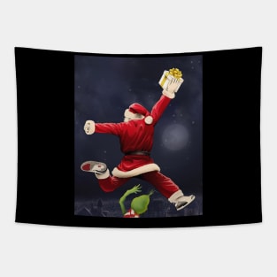 BASKETBALLART -CHRISTMAS JUMP Tapestry