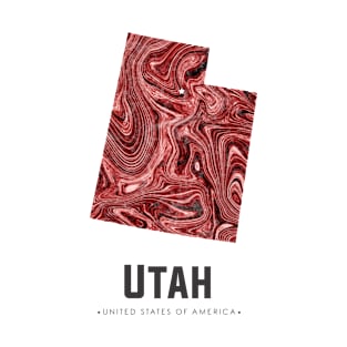 Utah state map abstract brown T-Shirt