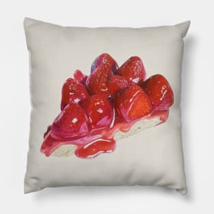 Strawberry Pie (no background) Pillow