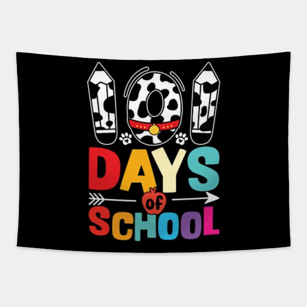 101 Days Of School Dalmatian Dog Tapestry by RiseInspired