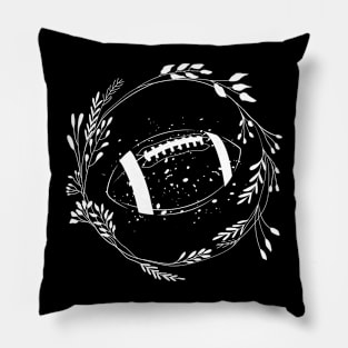 Floral Football Pillow