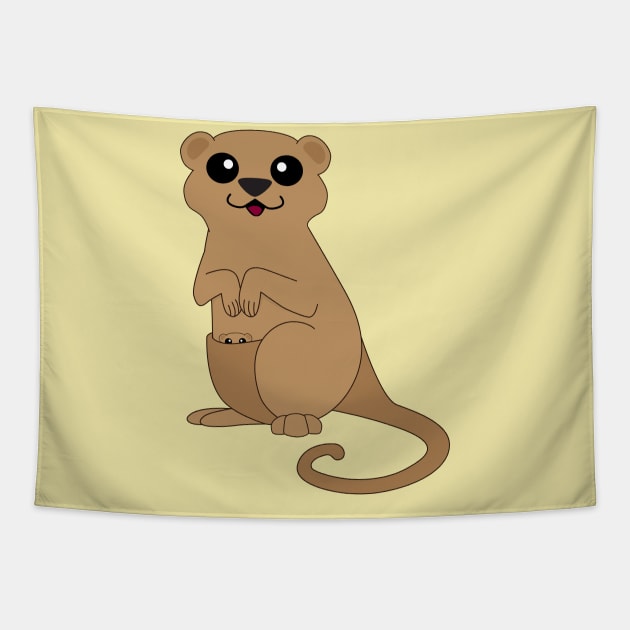 Quokka Tapestry by Mstiv