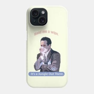 Hand me a Wipe it's a jungle out there_Andrian Monk. Phone Case