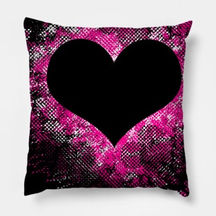 Valentine's Day Dot Splatter Hearts Pillow