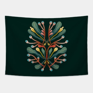 Botanical symmetry  composition Tapestry