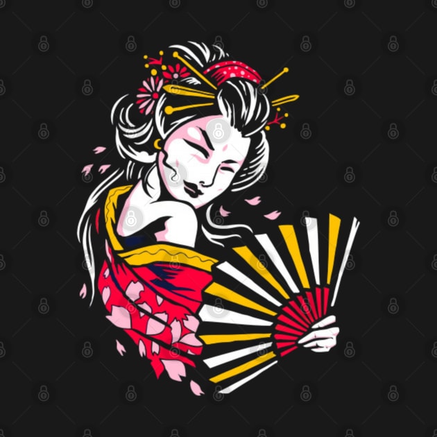Japanese Geisha by Rakos_merch