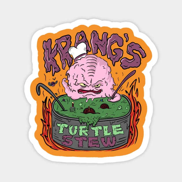 Krang's Turtle Stew Magnet by ThinkMcFly