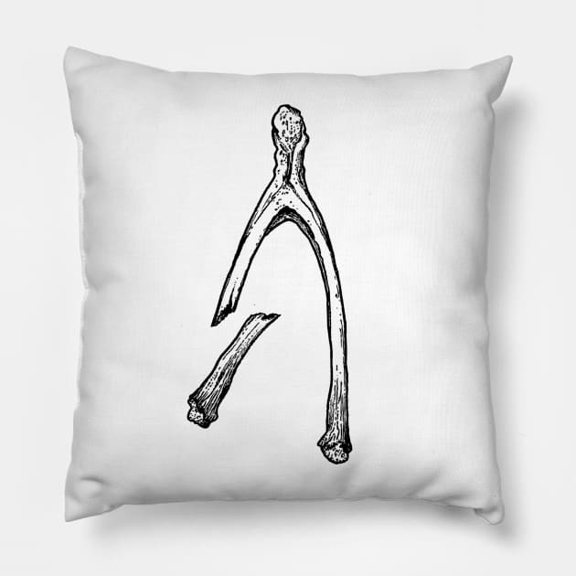 Wishbone Pillow by ArtbyGraves