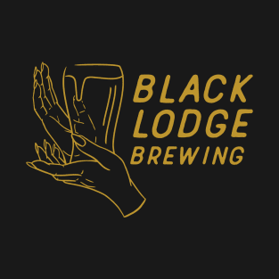 Black Lodge Pint Gold T-Shirt