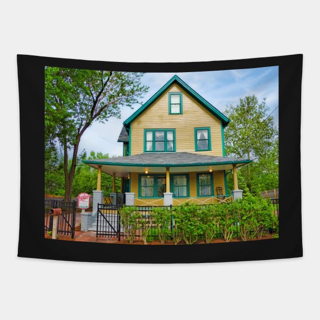 A Christmas Story House Tapestry by bobmeyers