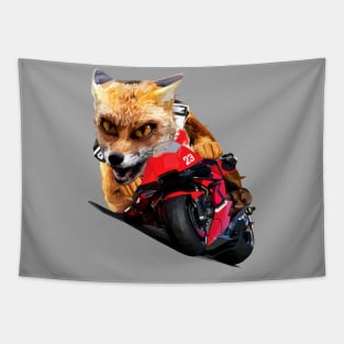 Fox Leading Race Day Tapestry