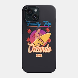 Family Trip Orlando 2024 Summer Vacation Beach Family Phone Case