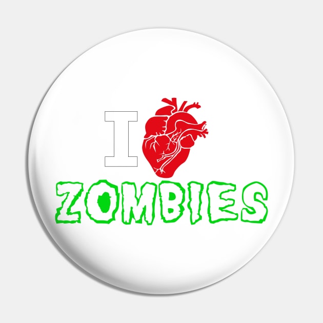 I love zombies Pin by sevencrow