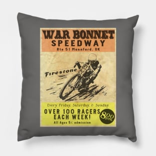 War Bonnet Speedway Pillow