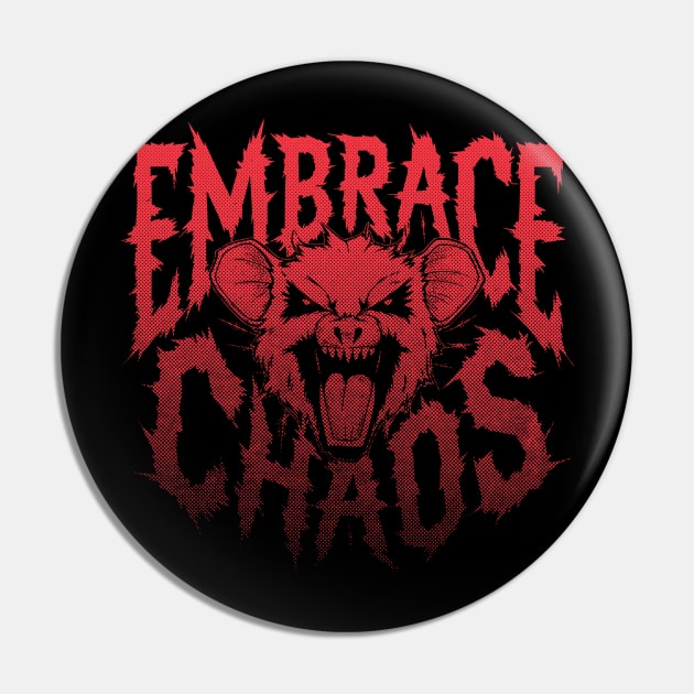 Possum Embrace Chaos, 90s Inspired Pin by Hamza Froug