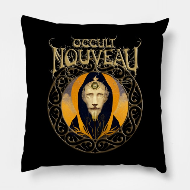 Occult Nouveau - Old Hermes Trismegistus the Mystic Pillow by AltrusianGrace