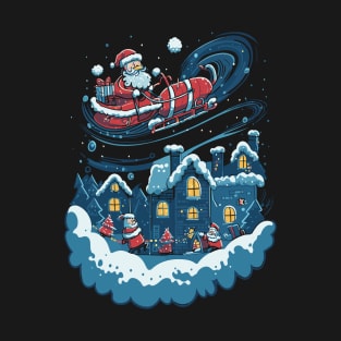 Merry and Bright with Our Santa Claus Christmas T-Shirt