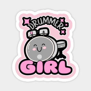 DRUMMER Girl Drum Set Gifts Magnet