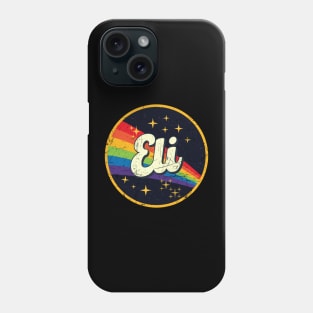 Eli // Rainbow In Space Vintage Grunge-Style Phone Case