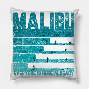 Malibu surf Pillow