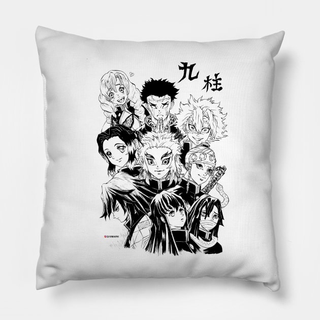 Devil Hunter Horror Team Pillow by q10mark