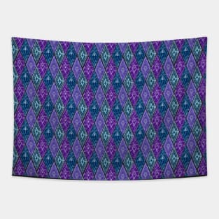 Enchanted Forest Spirit Crystal- Argyle Pattern Tapestry