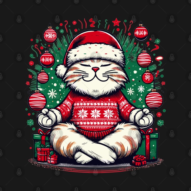 christmas zoning cat by AlephArt