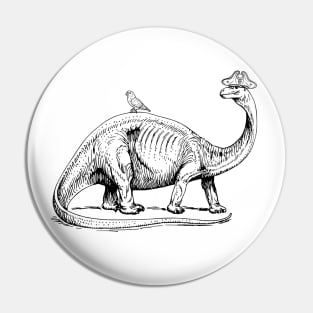 Pirate Dinosaur Pin