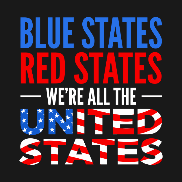 Blue States Red States We're All The United States by oskibunde