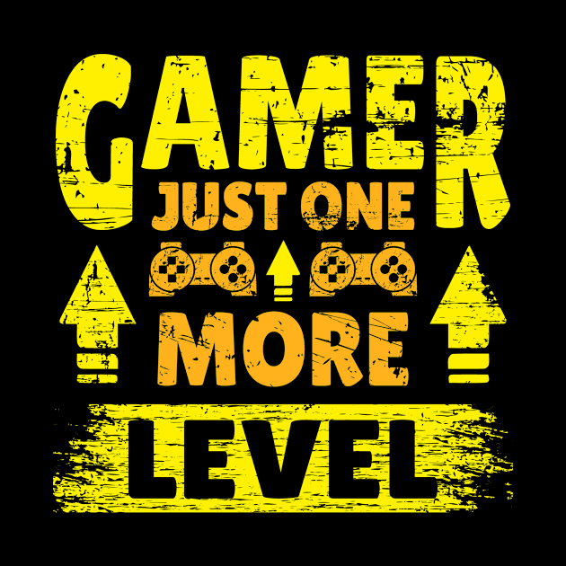 Just One More Level Funny Gamer Gift by JLE Designs