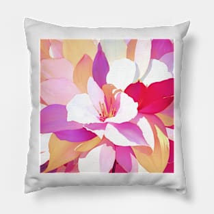 Multi-Colored Floral Pillow