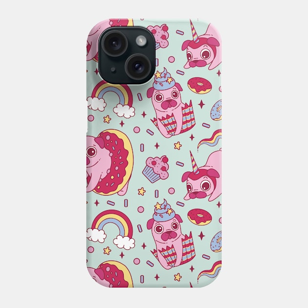 Pug-icorn...Pugcorn....Pugcake Phone Case by Haygoodies