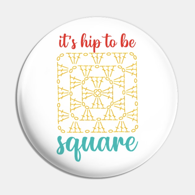 It's Hip To Be Square Pin by Linanouril