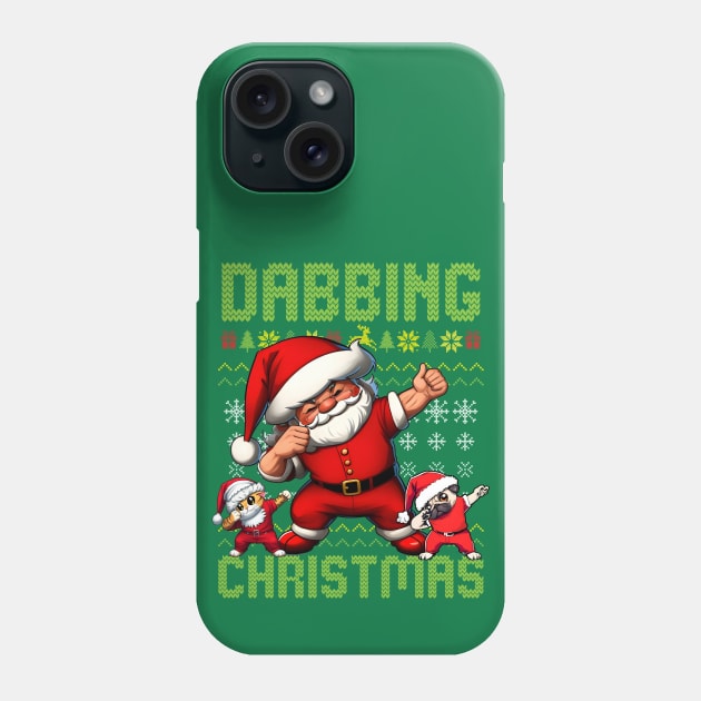 Dabbing Santa Claus Phone Case by SergioCoelho_Arts