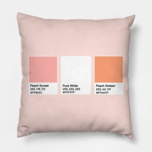 Maeveland Flag Hex Color Palette Pillow