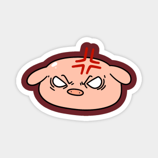 Angry Pig Face Magnet